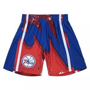 Mitchell & Ness NBA Philadelphia 76ers Hyper Hoops Swingman Short Red Size L New
